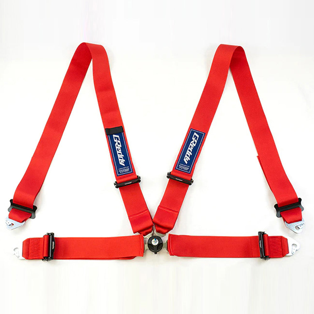 GREDDY X TRS RACING HARNESS 3INC 4PT RH RED