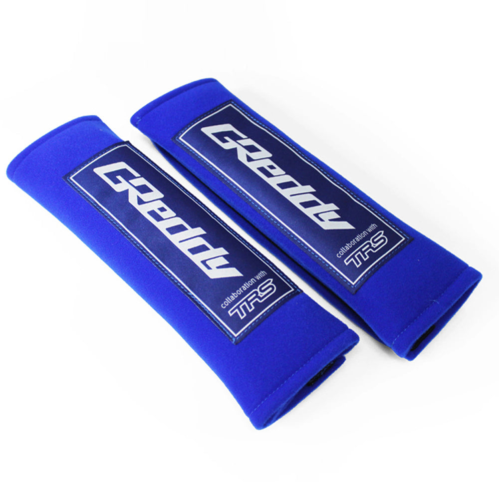 GREDDY X TRS SHOULDER PAD 75MM BLUE