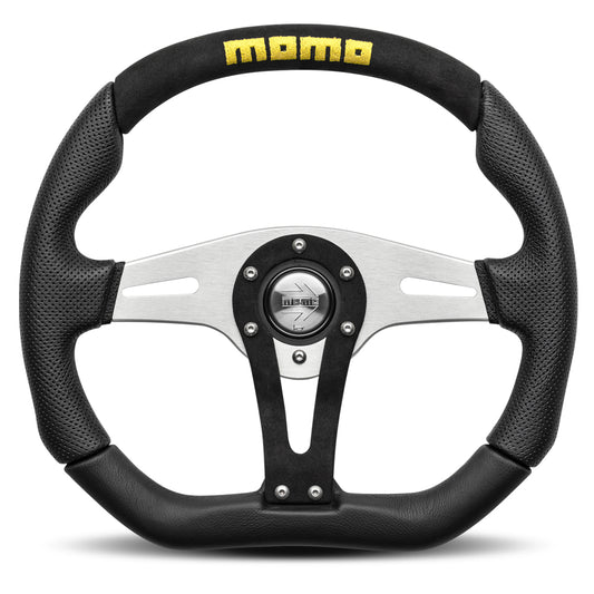 STEERING WHEEL TREK 350MM LEATHER-ALC. BLACK