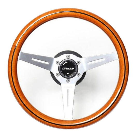 GREDDY SPORTS STEERING WOOD(LIGHT BROWN)