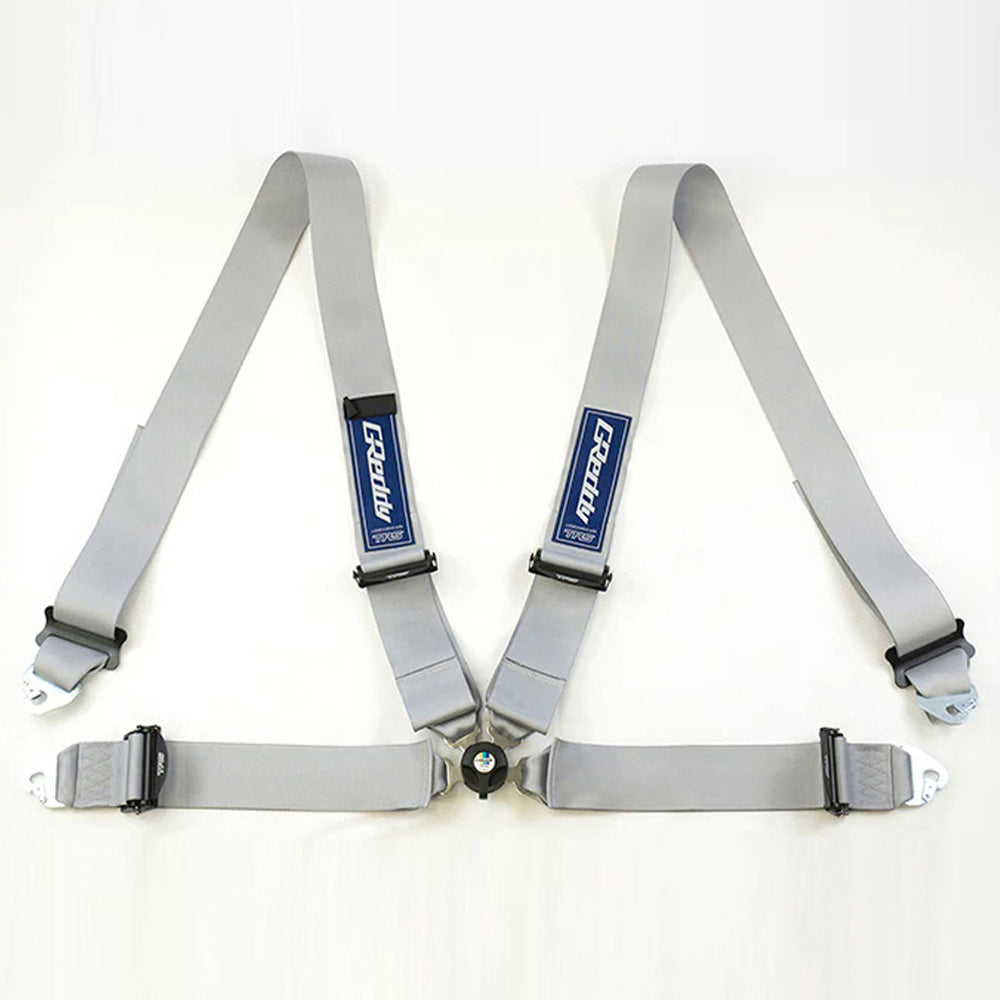 GREDDY X TRS RACING HARNESS 3INC 4PT RH SILVER