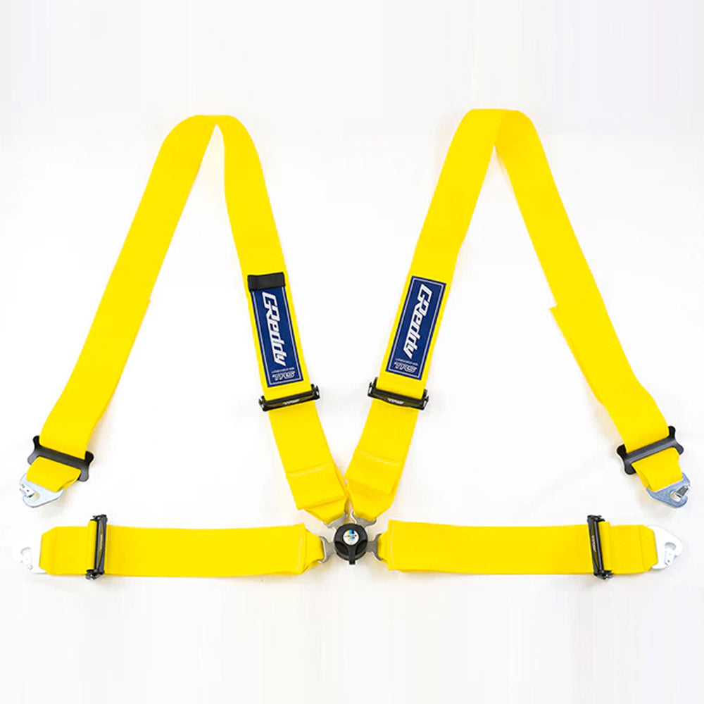 GREDDY X TRS RACING HARNESS 3INC 4PT LH YELLOW