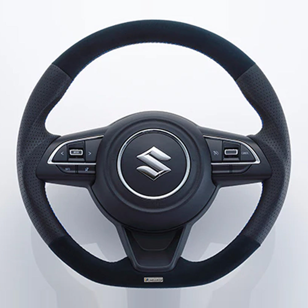 GREDDY STEERING ALL LEATHER RED STITCH ZC33S