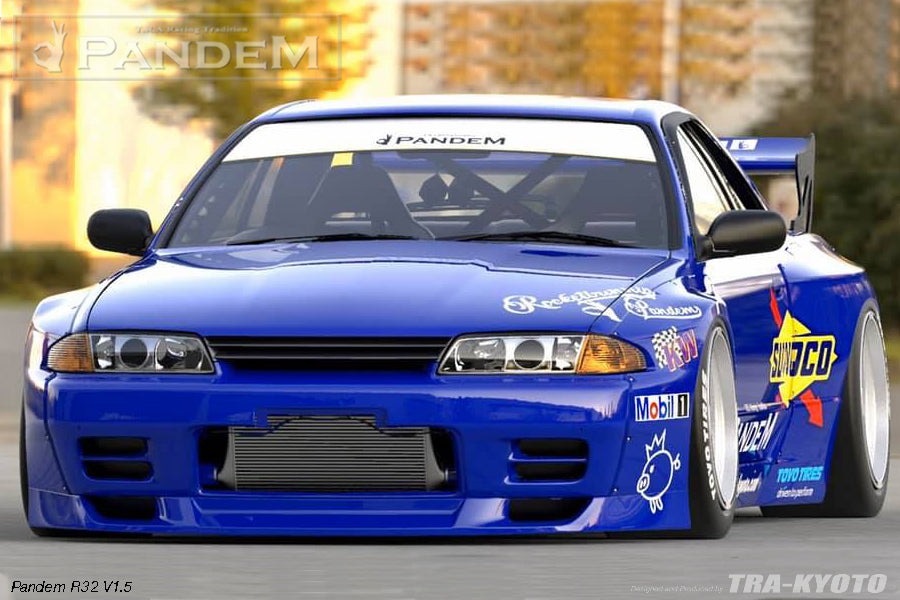 PANDEM NISSAN GTR R32 V1 Full Widebody Aero Kit without Wing – shopgreddyau