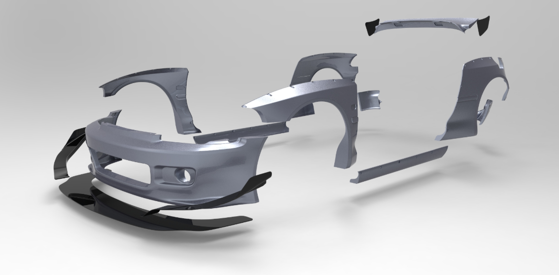 PANDEM HONDA EG CIVIC Complete Widebody Aero Kit