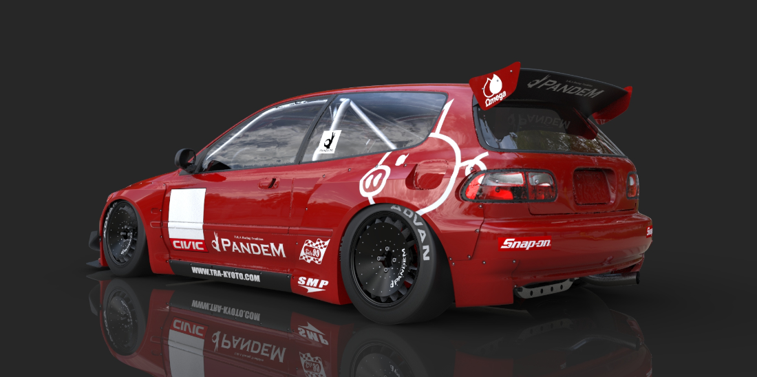 0033 Reddy PANDEM HONDA EG CIVIC Complete Widebody Aero Kit – shopgreddyau
