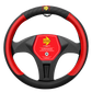STEERING WHEEL COVER V.I.P. BLACK PU MED
